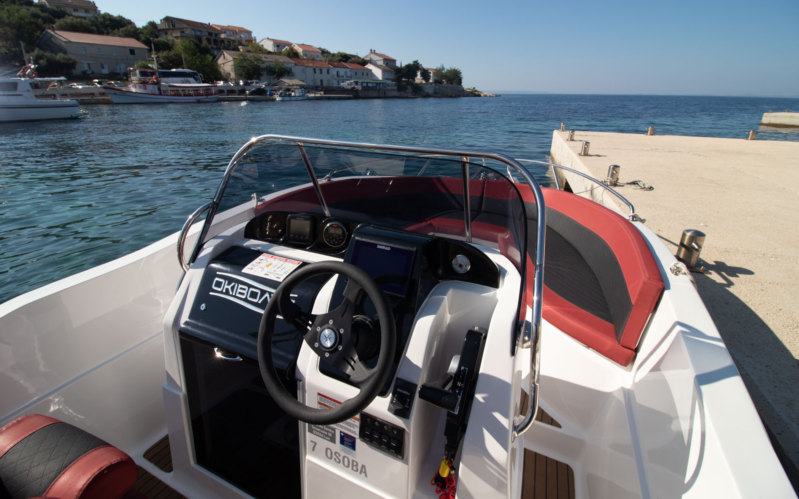 Baracuda 545 rent a boat Pag view 2